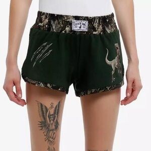 Her Universe Jurassic Park Velociraptor Camouflage Lounge Shorts NWT Size S